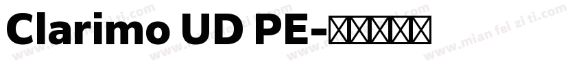 Clarimo UD PE字体转换